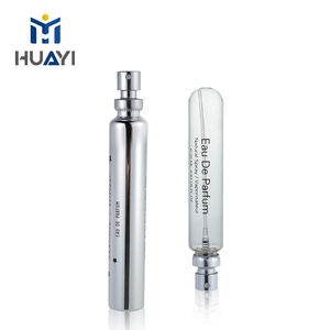 Trong suốt Ống nghiệm hình trụ chai nước hoa mẫu chai thủy tinh Nước Hoa Phun với bơm và nấm vỏ ngoài - Product Image 1