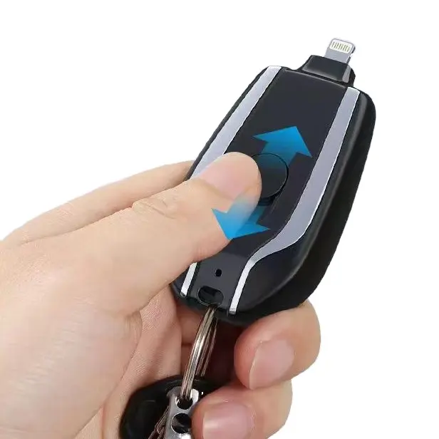MINI güç banka araba anahtarı powerbank anahtarlık taşınabilir şarj telefon iPhone için anahtar toka tip-c