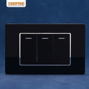 US-Standard 118 typ 3 gang 1/2 Wege rechteckige Droschknopf-Schalter 10A 3-Position-Droschknopf-Lichtschalter