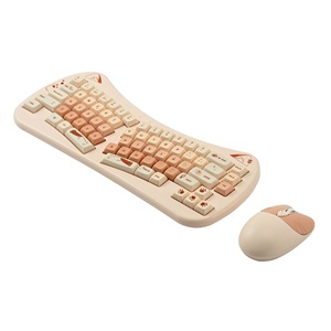 Venta directa de fábrica 2,4G Mini teclado inalámbrico y combinación de ratón conjunto computadora Oficina DIY teclado y ratón para Apple Mac