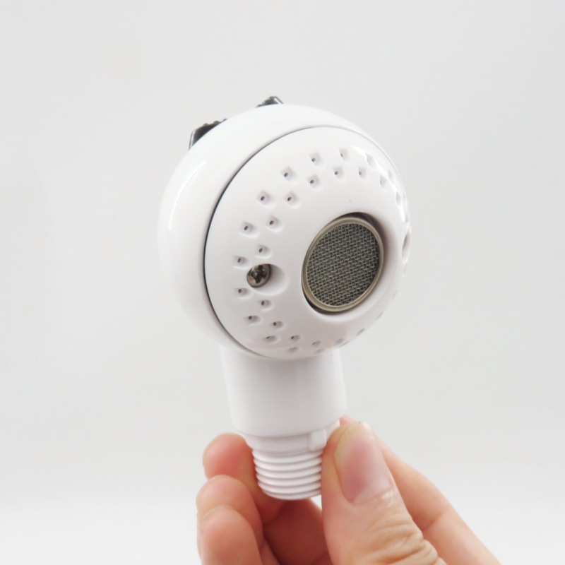 Soffione doccia a forma di o bianco