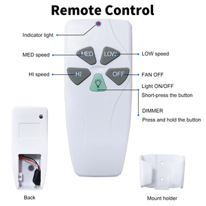 Kit di telecomando senza fili per ventilatori a soffitto JF068-mini R28 + 53T Max voltaggio 110V ,JF068-mini R28 + 53T - Product Image 4