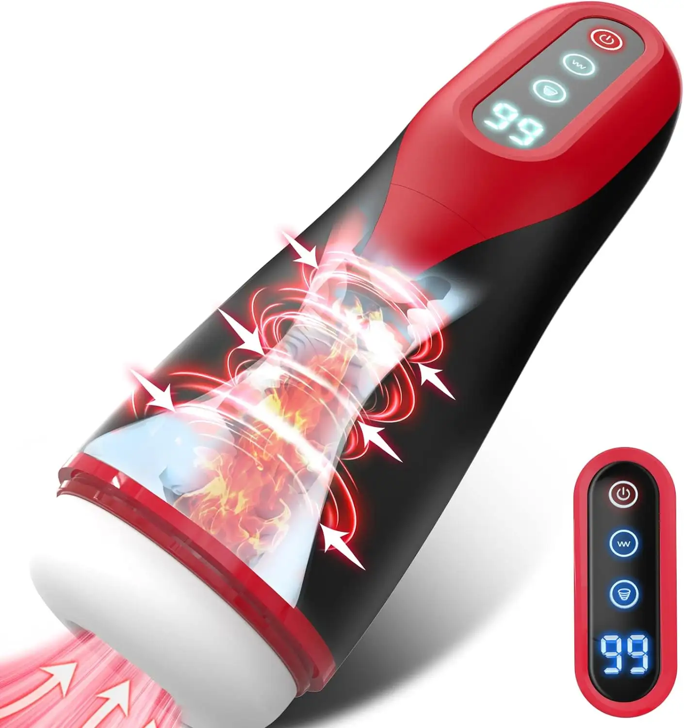 جهاز استمناء آلي مع 9 ألعاب جنسية ساخنة لشفط البشرة للمهبل وللمحاض للرجال البالغين