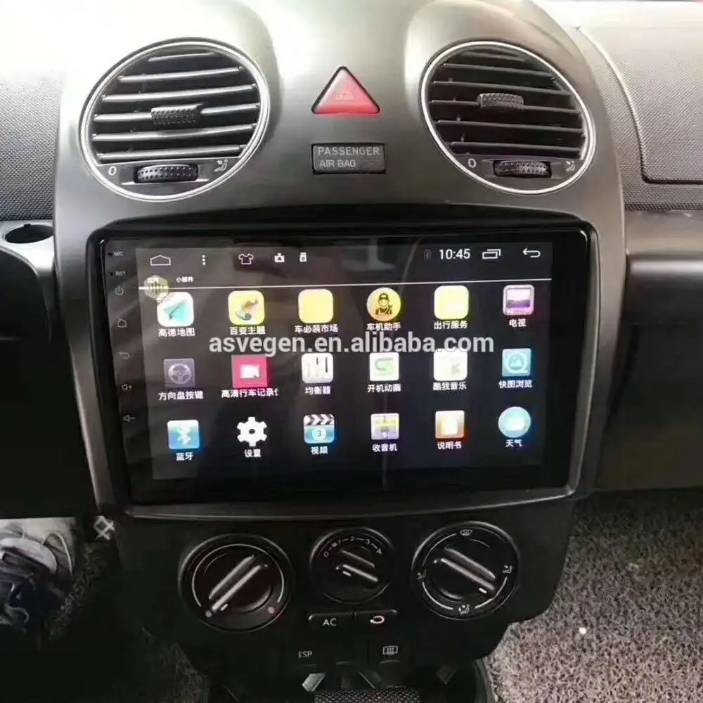 Araç DVD oynatıcı radyo çalar Android 10.0 Tesla ekran araç DVD oynatıcı DVD OYNATICI GPS navigasyon için Volkswagen Vw Beetle 2000-2010 Stereo Video