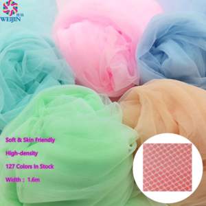 Trong Kho Nylon Vải Tuyn Điện Lưới Vải Cuộn Vải Dệt Kim Cho Cô Dâu Mạng Che Mặt May Váy Dệt May Thiết Kế Satin Ribbon May Trang Trí - Product Image 4