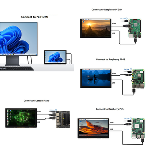 5 pollici HDM 1024*600 IPS LCD capacitivo Touch Screen per Raspberry Pi 3 4 5