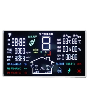 Connettore PIN monocromatico a 7 segmenti a 6 cifre personalizzato Display LCD tipo VA per sistema di controllo aria condizionata - Product Image 4