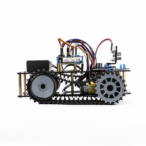 ESP32 programlanabilir Robot tank araba kiti 4WD parça tekerlek sensörü kontrol Arduino öğrenme robotik için eğitim kodlama kiti