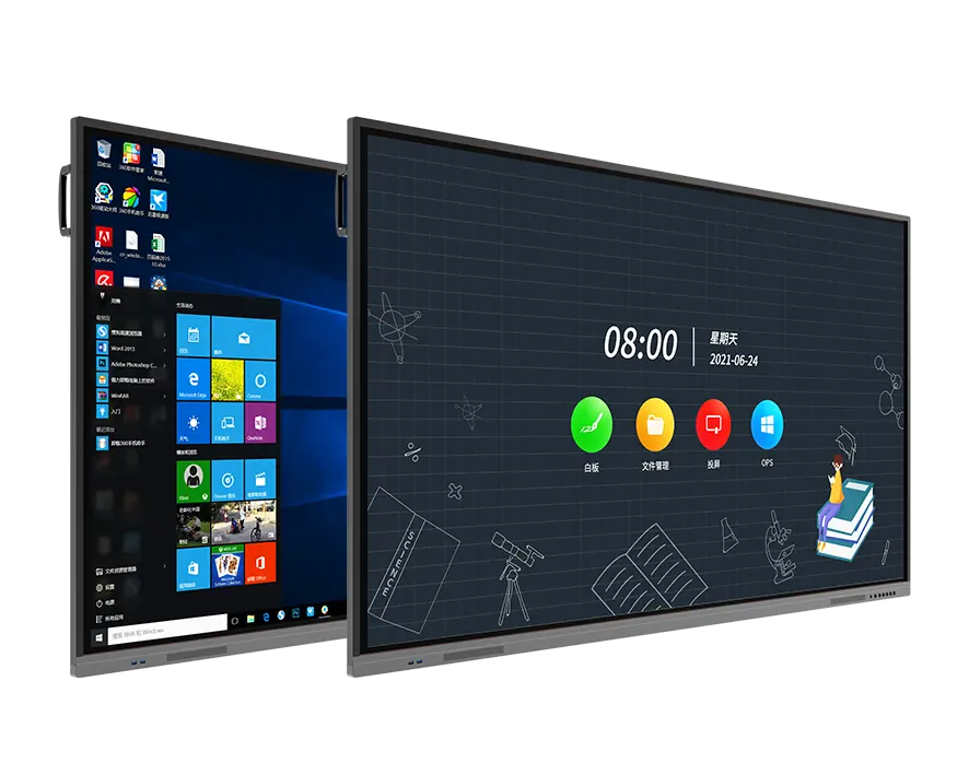 65 Inch 4K Android 12 Smart Board Display Interactive Panel Touch Screen Boards Manufacturers