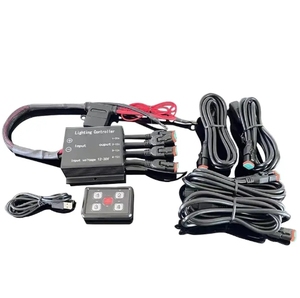 <strong>4</strong> <strong>Way</strong> Electronic Relay System Car Control <strong>Switch</strong> Panel <strong>4</strong> Gang Lighting Controller LED <strong>Switch</strong> Control Box for Marine Jeep Boat - Product Image 1