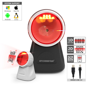 GTCODESTAR Kabel gebundene Qrcodes Zahlung Barcode-Leser Scanner Desktop 2D Qr Barcodes Großformat iger Barcode-Scanner für Scan zum Bezahlen