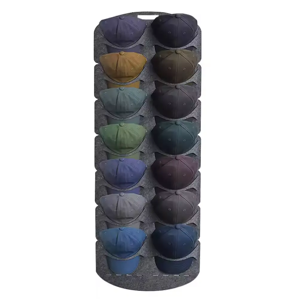 Porte-chapeau pour Baseball 14 poches organisateur de chapeau peut accrocher sur la porte chapeau support de rangement placard mur avec grandes poches