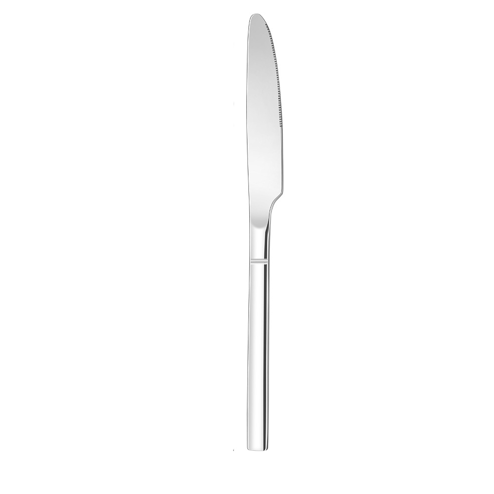 Cuchillo de mesa plateado