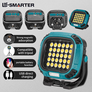 ממשק USB מסוג C 2*18650 נייד רב תכליתי מסתובב נטענת LED מנורת עבודה - Product Image 1