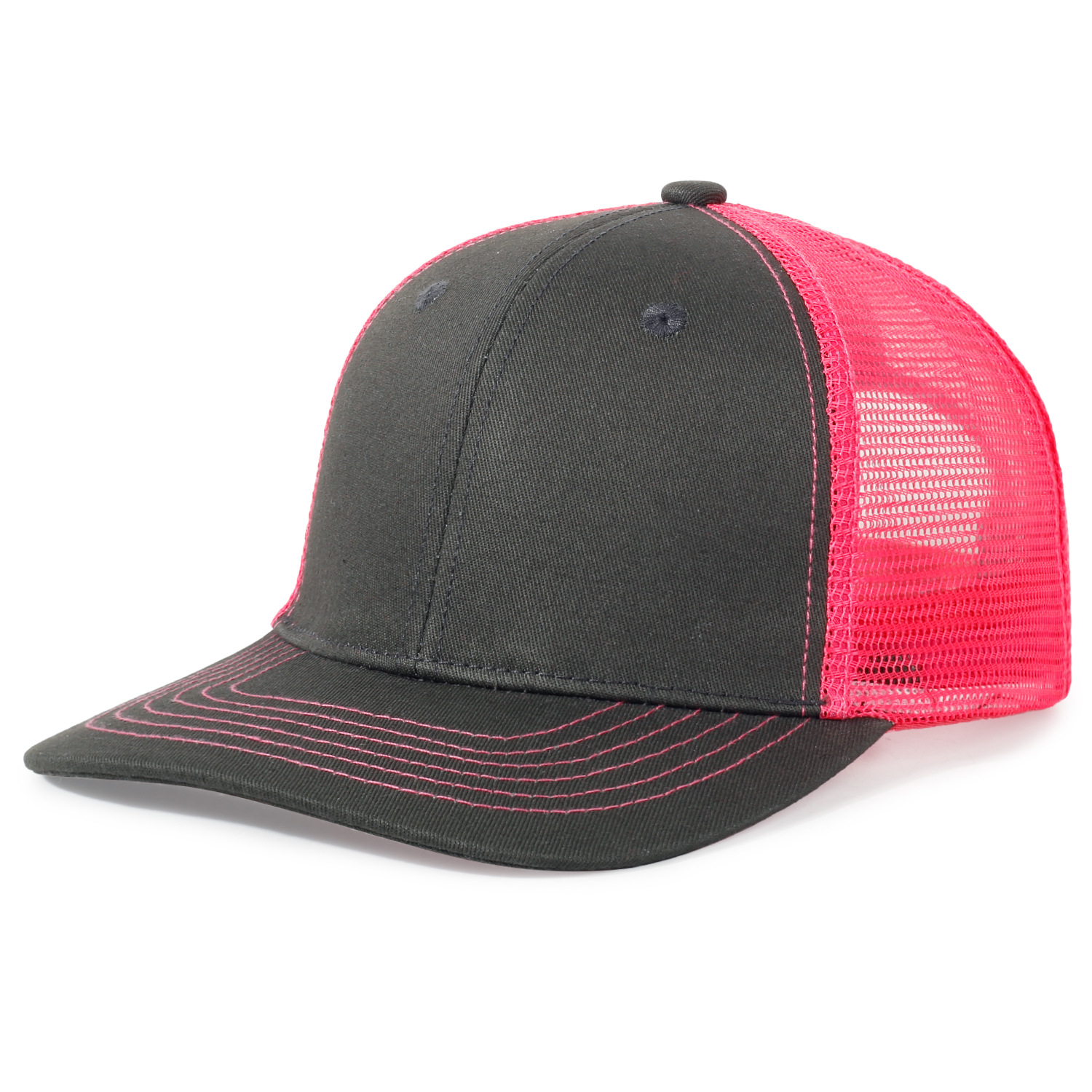Dark gray + rose red