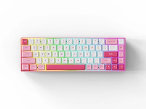 Estructura de junta 60 Mini Teclado mecánico inalámbrico Bluetooth recargable Intercambio en caliente Interruptor rojo Teclado mecánico para juegos RGB - Product Image 4
