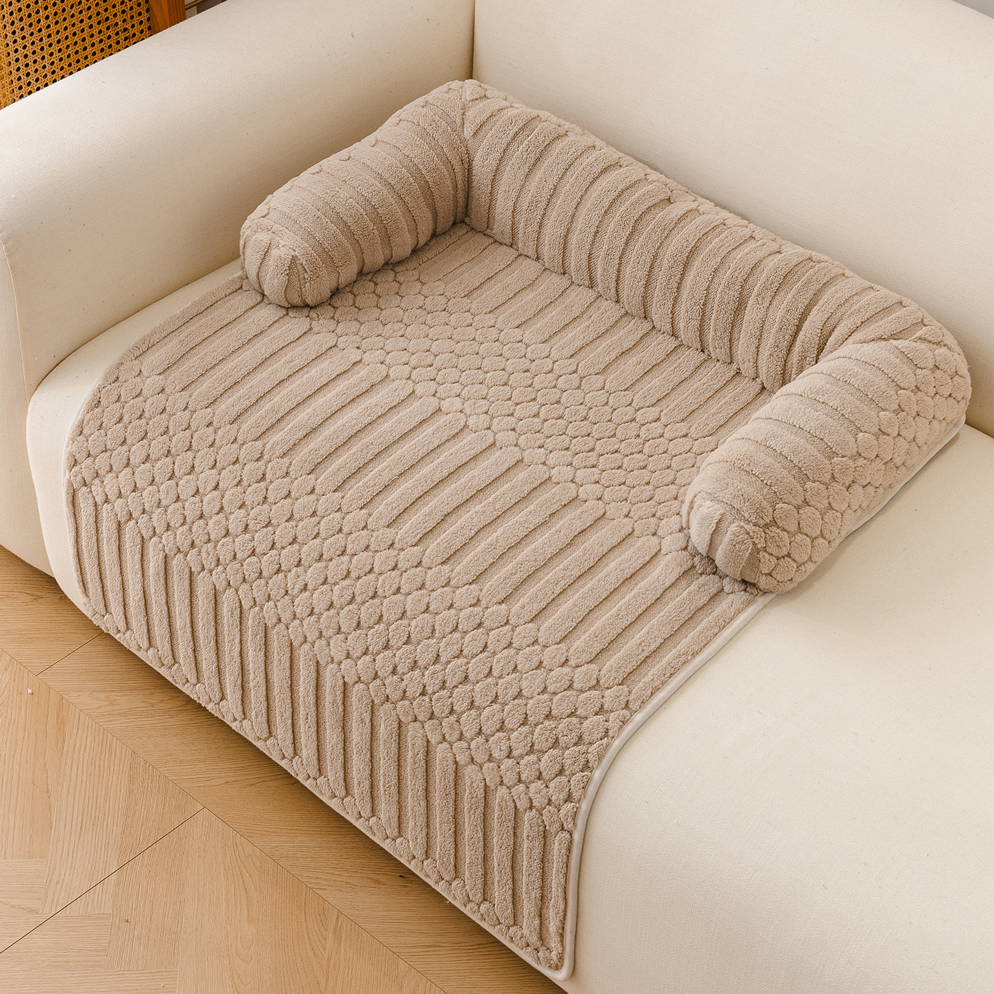 Pudding pet mat-coffee color