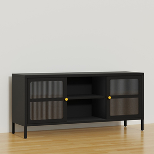 Hiện đại TV đứng với có thể gập lại cửa kính giải trí phương tiện truyền thông giao diện điều khiển Bảng với kệ lưu trữ cho phòng khách phòng ngủ văn phòng - Product Image 6