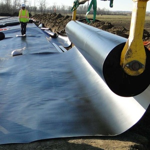 HDPE LLDPE ruloları 5.8*50 mts su ürünleri projeleri tarım sulama geomembran 1mm HDPE - Product Image 1