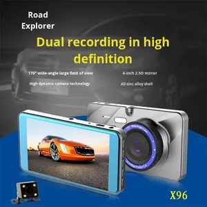 4 inç V2 Video kaydedici 1080P 2.5D IPS LCD Dash kamera ile ön ve arka çift kayıt g-sensor çoklu dil 1 yıl garanti - Product Image 3