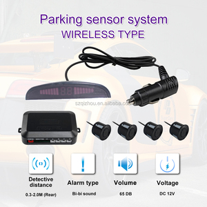 Venta caliente 12V Sistema de sensor de aparcamiento inalámbrico con pantalla LED Alarma de sonido Cámara de marcha atrás impermeable Balance de blancos automático - Product Image 4
