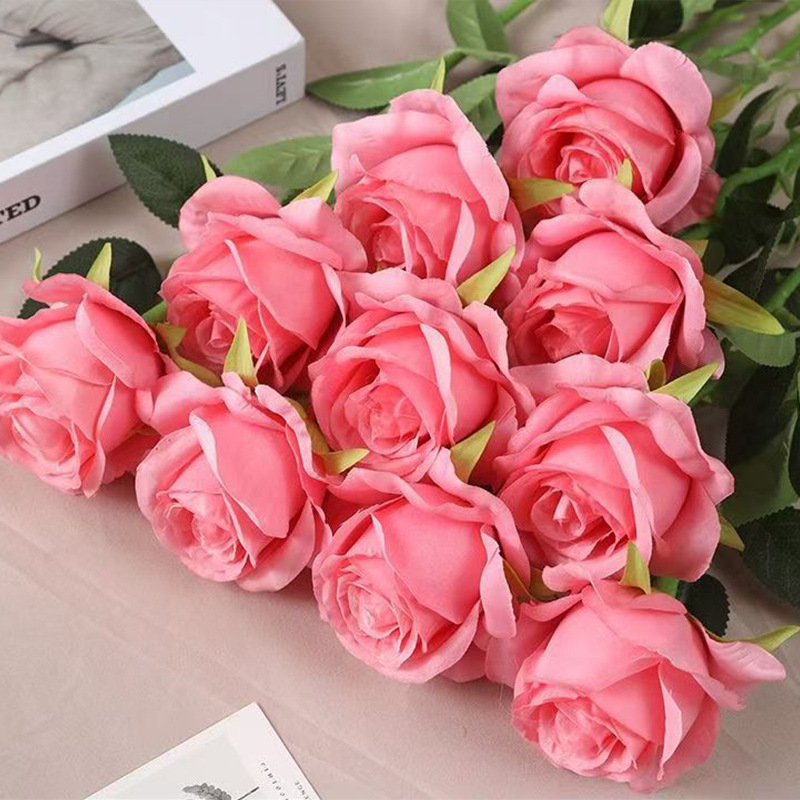 Rose soleil unique-rose foncé