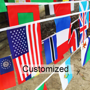 High Quality Customized Football Fans Hanging Colorful Flag <strong>String</strong> Flag for <strong>Create</strong> a Festive Party Atmosphere - Product Image 2
