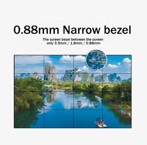 3X3 2X2 55 Inch 4K Original BOE Advertising <strong>LCD</strong> Video Wall Panel 0.88mm 1.8mm Bezel With <strong>Controller</strong> Splicing Screen - Product Image 2