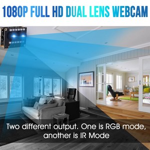 ELP Full HD 1080P 3D Stereo VR HD gece görüş çift çıkış RGB + BW USB kamera yüz tanıma ve biyolojik algılama - Product Image 4