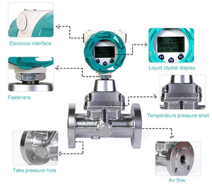 Biogas Methane Air Nitrogen Gas <strong>Pulse</strong> <strong>Output</strong> Precession <strong>Vortex</strong> <strong>Flowmeter</strong> 4-20ma RS485 IP65 Hart Gas Precession <strong>vortex</strong> <strong>Flowmeter</strong> - Product Image 6