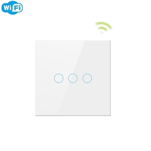 Yüksek kalite 4 düğmeler anahtarı WIFI 4 Gang akıllı ev aydınlatma sistemi Homekit İngiltere ab 86mm yuvarlak geri 55 kablosuz duvar anahtarı - Product Image 4