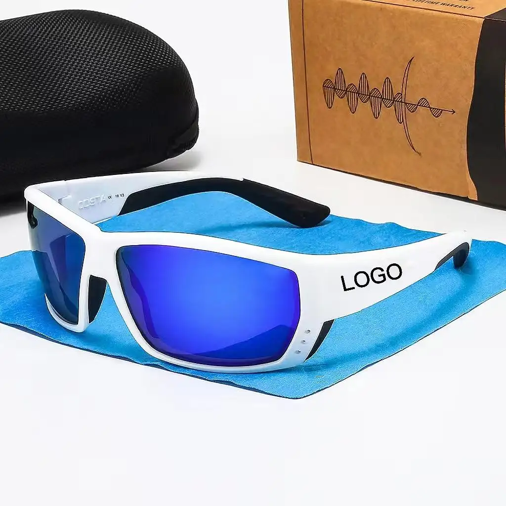 Kacamata hitam polarisasi luar ruangan, kacamata olahraga memancing tr90 silikon nyaman gaya baru