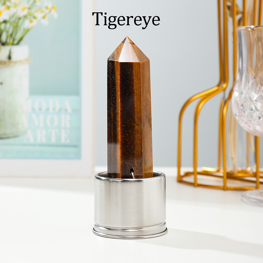 Oeil de tigre avec bouteille