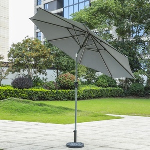 2.7m Windproof ועמיד למים גן פאטיו מטרייה ובסיסים עבור חיצוני גאר