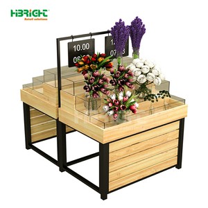 Estante de exhibición de verduras de encimera de acrílico escalonado de tres capas personalizado Highbright con caja - Product Image 6