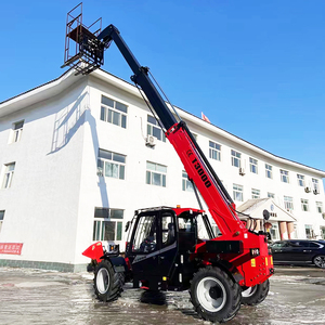 Doppio carrello elevatore telescopico caricatore per contenitore fascio di pietra lastre di vetro carico e scarico handler da 14m di sollevamento - Product Image 3