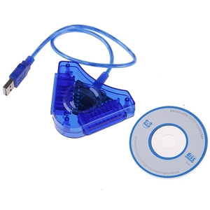 USB-конвертер для двух игровых приставок, Кабель-адаптер для PS2, привлекательный USB-контроллер для двух игровых приставок Playstation 2 с драйвером CD - Product Image 5