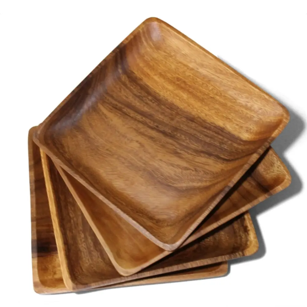 Wooden Plates - Rustic, for Dining, Handmade Unique, Natural, Sustainable Dinnerware