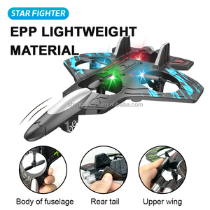 LK ของเล่นเครื่องบินโฟม RC 2.4GHz พร้อมไฟ LED ของเล่นเครื่องบินรบโฟม - Product Image 3