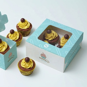 透明な食品安全ケーキボックス10X10X6透明窓付き - Product Image 4