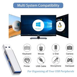 Sıcak 3-Port alüminyum USB 3.0 Hub USB C Splitter AU tak kablosuz bağlantı 15W çıkış gücü Laptop şarj adaptörleri PD fonksiyonu - Product Image 2