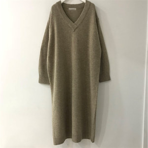 セータードレス厚手の女性用ロングスリーブ冬用