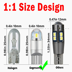 ไฟ LED สำหรับรถยนต์12V T10 W5W 194 168,ไฟ LED สีแดง COB T10ป้ายทะเบียน T10 Canbus ไฟจอด LED สีขาว - Product Image 6