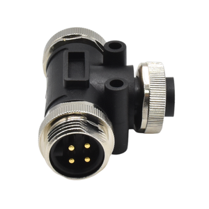 Westsam <strong>1</strong> Male to <strong>2</strong> Female Mini Connector <strong>7</strong>/8 Splitter T Splitter Connector 4 Pin Waterproof Connectors Plug - Product Image 1