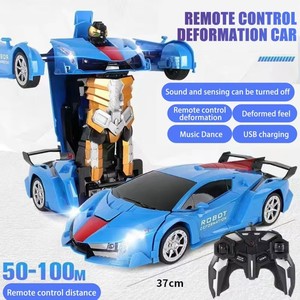 1/12 2.4G 5CH sensore a mano RC Robot auto giocattoli più venduti 2 in1 telecomando elettrico Robot giocattolo per ragazzi - Product Image 4