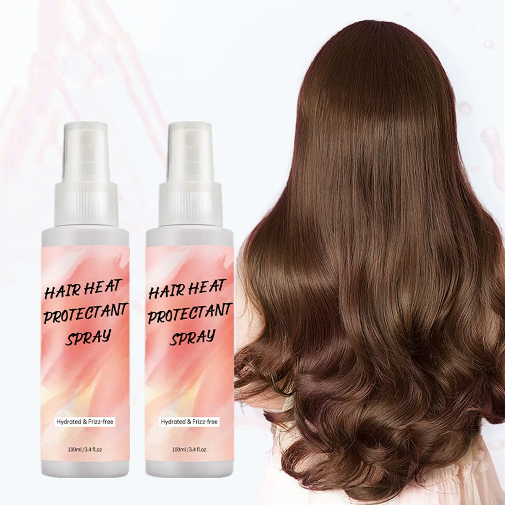 Private Label Haarverzorgingsproducten Hydraterend Haar Kroezen Gratis Hittebescherming Spray Voor Haar