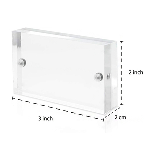 Tùy chỉnh tinh tế 3x2 inch hình chữ nhật từ rõ ràng Acrylic khung hình cho trang trí nội thất - Product Image 3
