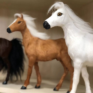 Creative New Simulation <strong>Horse</strong> Ornaments &amp; Super Soft Plush Sleeping Dog Model Stress Relief Animal Props