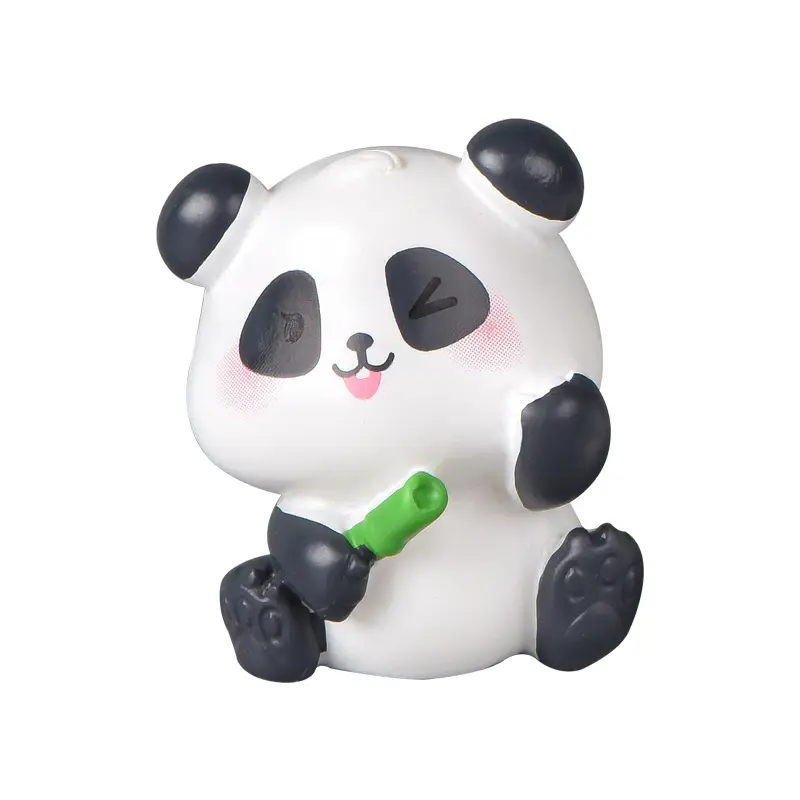 Nuovo mini panda paesaggio giardinaggio fai da te accessori paesaggistici graziosi red shoot pole decorazione in resina