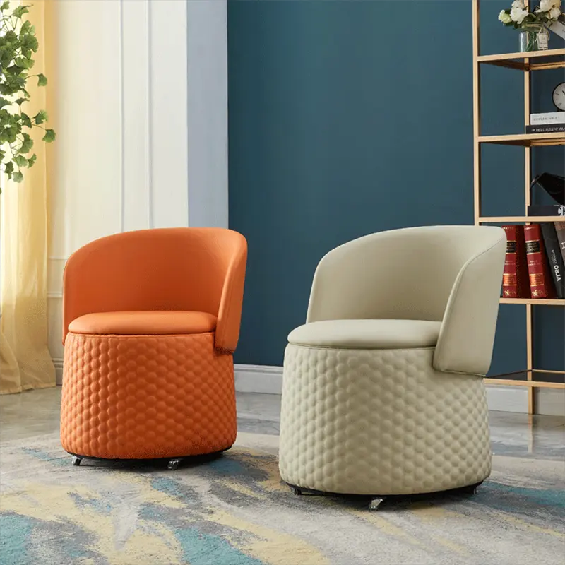 Moderner tragbarer Stuhl für Ankleide zimmer Großhandel Leder hocker Stuhl